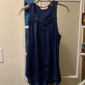 Rebecca Taylor blue silk V neck size 4 new without tags